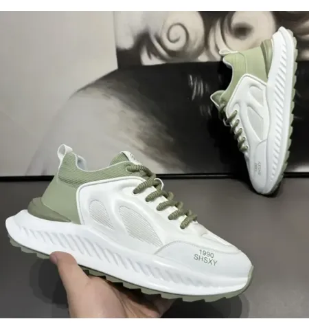 Hot Selling Men's Sneakers High Quality Casual Sports Shoes with Breathable Mesh Lining Rubber Sole