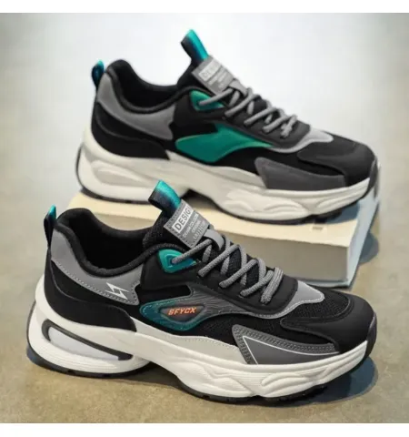 Men's Breathable Sports Shoes Custom Mesh Lining Outdoor Sports Fashion Walking Casual Shoes.
