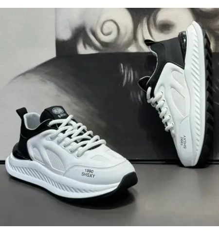 Hot Selling Men's Sneakers High Quality Casual Sports Shoes with Breathable Mesh Lining Rubber Sole