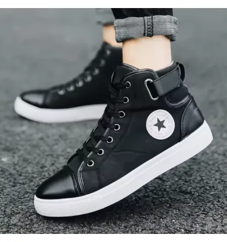Men's Vintage High-Top Shoes | British Trend Boots