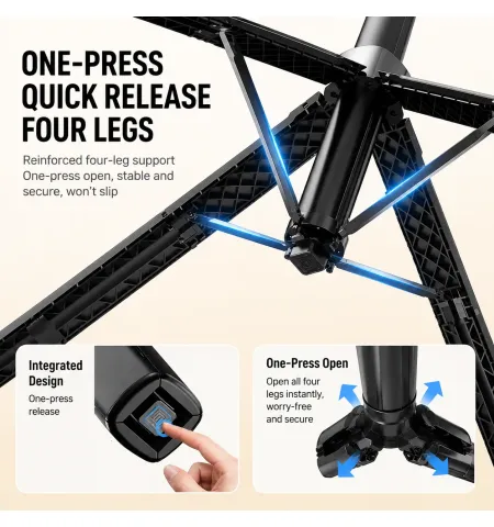 Y100 TK AI Face Tracking Selfie Stick Tripod | 360° Smart Auto Tracking Vlogging Stand with LED Fill Light