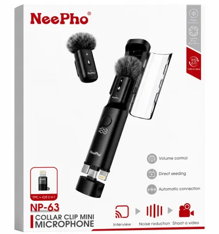 NeePho NP63 Wireless Lavalier Mircrophone Kit