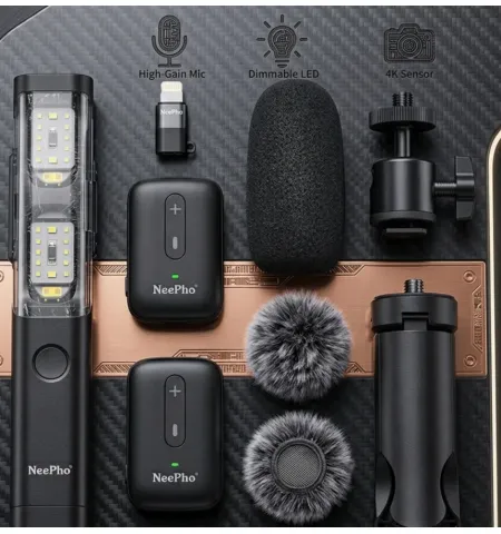 NeePho NP63 Wireless Lavalier Mircrophone Kit