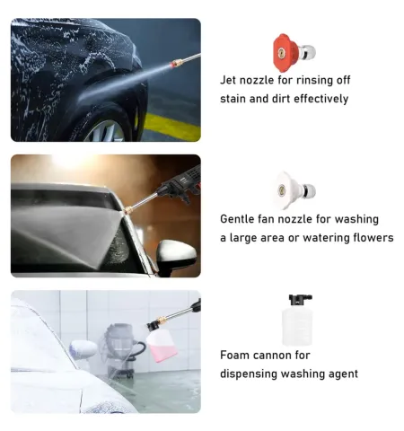 Water Gun Hose Nozzle Car Washer Garden Watering Cordless Pressure Washer Pro/car Washing Gun High Pressure Water Gun