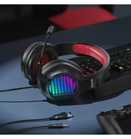 BWOO BO-BX024 Stereo Surround Sound Wired Gaming Headphone With Mic
