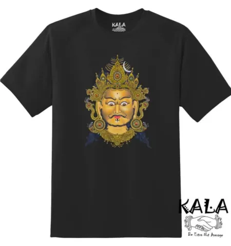 Mahakala Mask Graphic Black T-Shirt