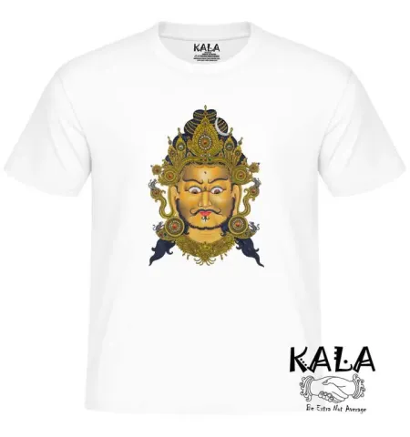 Mahakala Mask Graphic White T-Shirt
