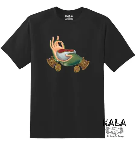 Mudra Hand on Conch Graphic T-Shirt