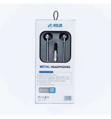 SOLID POWER Magnetic Metal Earphones (SE-23)