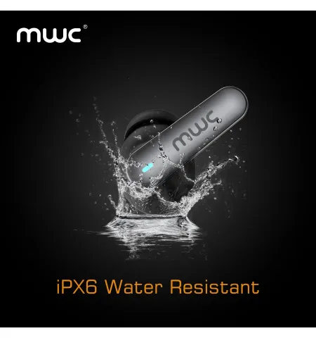 MWC ASVA Pro Ultra Premium Bluetooth Earbuds TWS Hybrid ANC (6 Mics) 10mm Driver