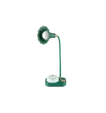 Flower LED Table Lamp With Star Projector – 3 Color Modes USB Rechargeable 360° Flexible Touch Desk Light