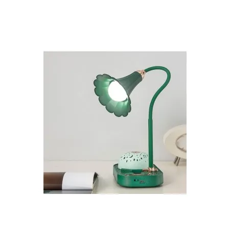 Flower LED Table Lamp With Star Projector – 3 Color Modes USB Rechargeable 360° Flexible Touch Desk Light