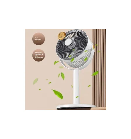 Rechargeable Desk & Floor Standing Fan – Retractable, Adjustable Height, 5-Speed, Large Airflow