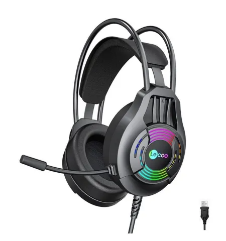 Lenovo HT406 Wired USB Gaming Headset  RGB LED And Mic