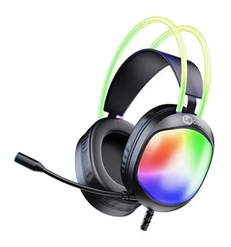 LENOVO LECOO HT410 Wired Gaming Headset LED Light USB 7.1 Surround Sound Desktop PC Headphone With Microphone