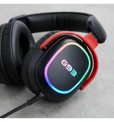 Misde G93 USB Over Ear Gaming Headset With Noise Isolating Microphone And LED Lighting