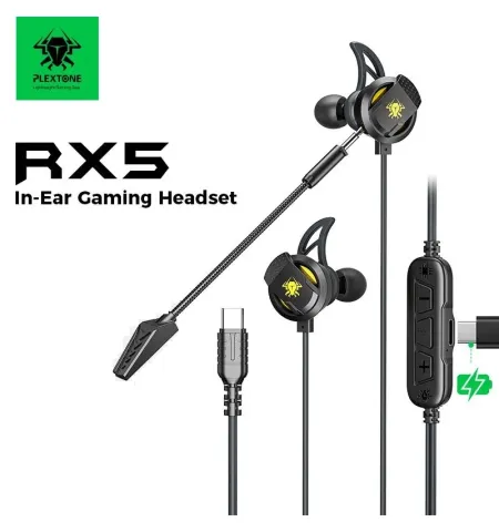 Plextone RX5 Refire Type-C Gaming Wired Earphone