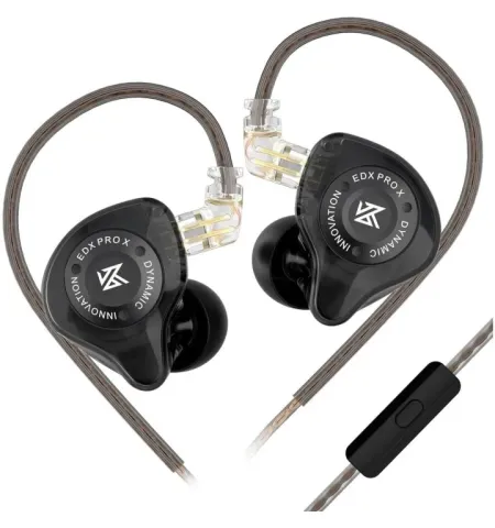 KZ EDX Pro X Detachable In Ear Monitors With Mic High-Resolution Dynamic Earphone