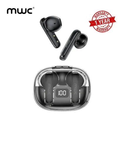 MWC Hero MT69 ENC AI Bluetooth 5.4 Gaming TWS EarbudsIPX6 Water Resistant 40H Playback