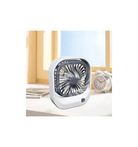 Square USB Rechargeable Mini Desktop Fan