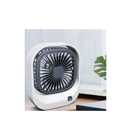 Square USB Rechargeable Mini Desktop Fan