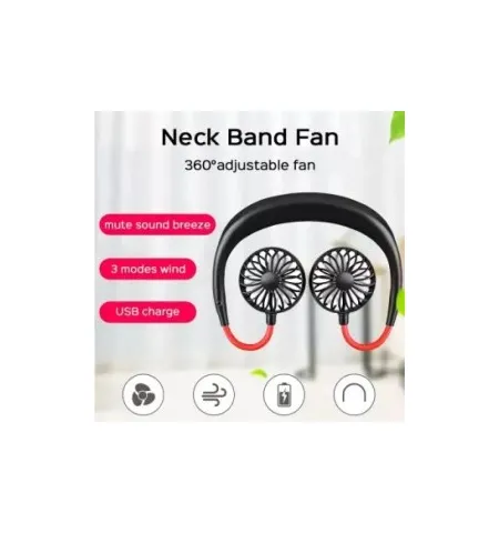 Personal Portable USB Rechargeable Mini Neck Fan
