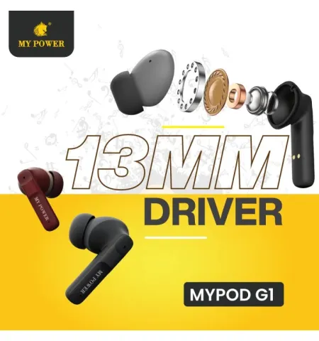 My Power MYPOD G1 ENC Wireless Bluetooth Earbuds