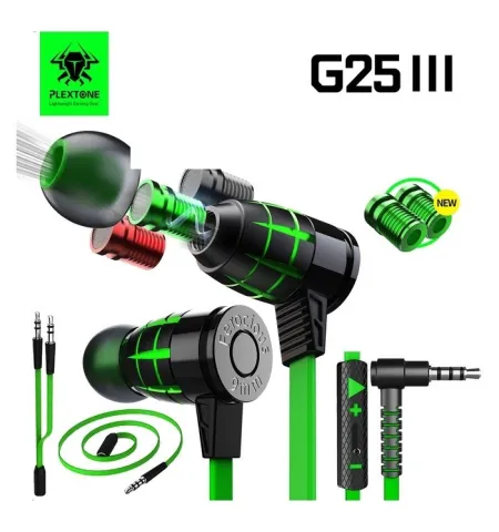 Plextone G25 Mark III Variable Sound Gaming Earphone