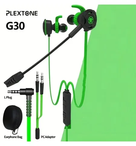 Plextone G30 3.5mm Gaming Earphones With Microphone For Mobile And Computer PS4 Xbox One