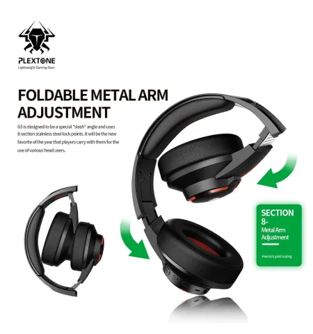 Plextone G5 Bluetooth Foldable Gaming Wireless Headset