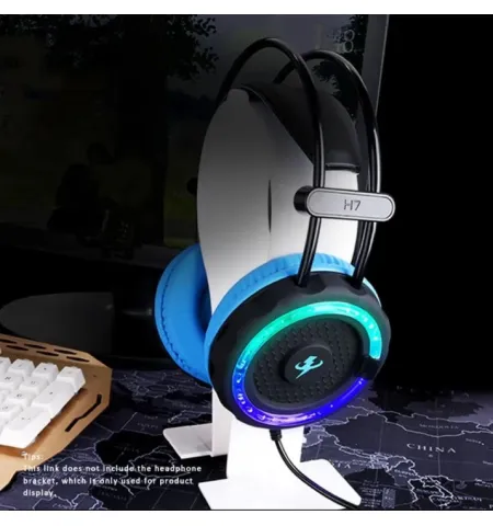 Misde H7 Surround Deep Bass Stereo Sound Usb Led Light Gaming Headphone With Mic