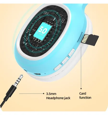 Mark Wireless Bluetooth 5.0 Foldable Headphone
