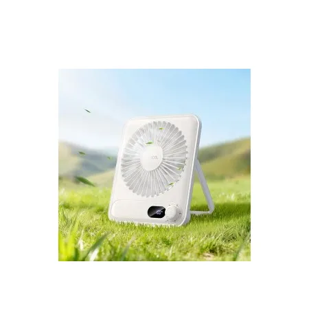 Hoco HX607 Ultra-Slim Portable Desktop Fan With 100-Level Adjustable Airflow And LED Digital Display