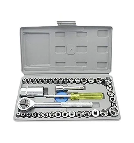 40 In 1 Wrench Tool Kit With Screwdriver And Socket Tool Box Set