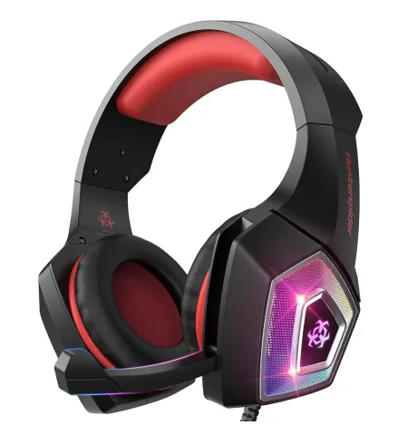 Hunterspider V1 Wired On Ear RGB Light Gaming Headphone With Mic