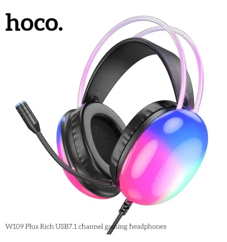 Hoco W109 Plus 7.1 Surround Sound Gamingg Headphone