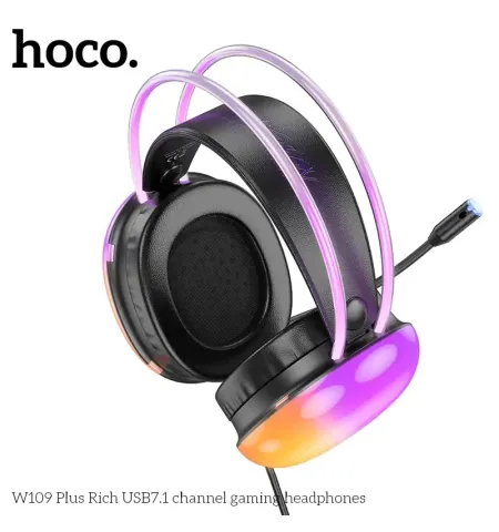 Hoco W109 Plus 7.1 Surround Sound Gamingg Headphone