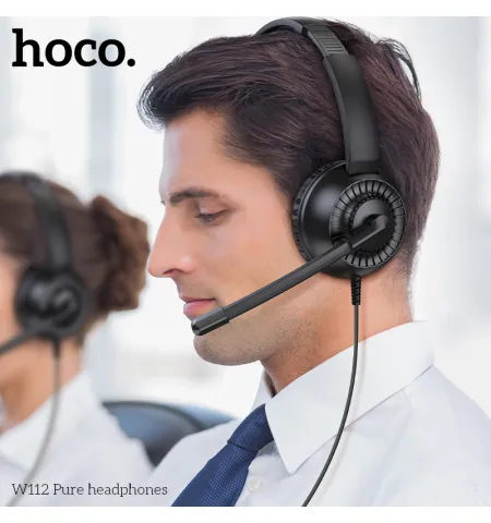 Hoco W112 Wired Headphone With Mic