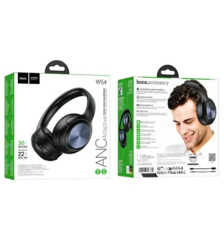 Hoco W54 ANC Adaptive BT Wireless Headphone 30 hours Music Time