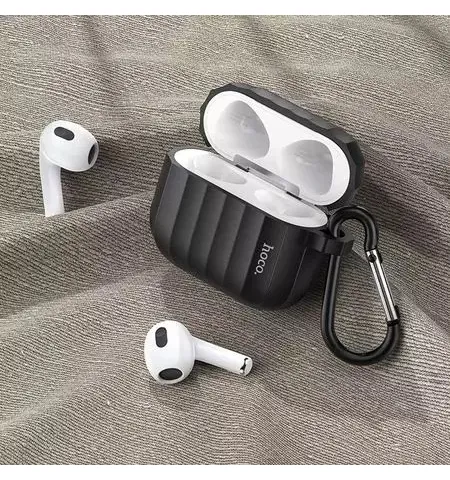 HOCO WB22 Striped Silicone Case For AirPods 3 With Anti-Lost Strap