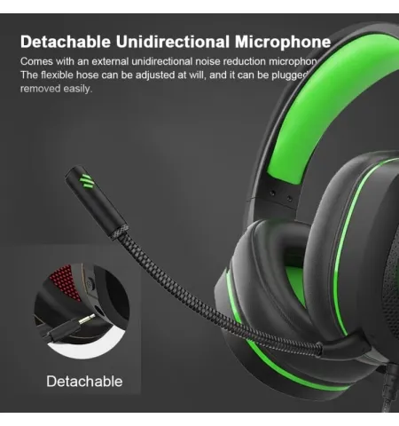 BINGLE G20 Wired Gaming Headphone RGB Light Detachable Mic