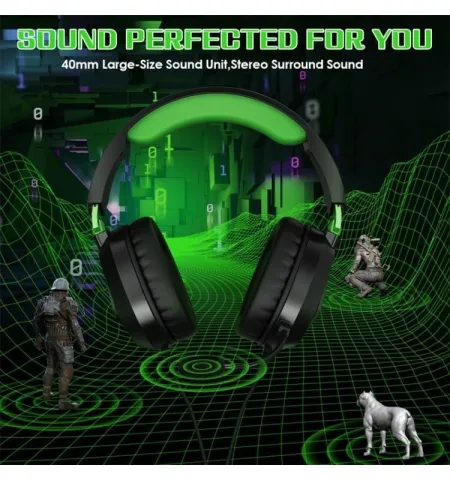 G3100 Wired Gaming Headphone With Mic & Memory Foam Cushions 3.5mm for PS5, Laptop & Mobile