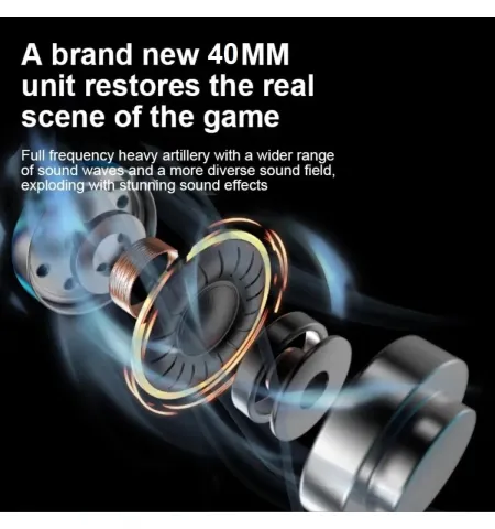 BINGLE G20 Wired Gaming Headphone RGB Light Detachable Mic