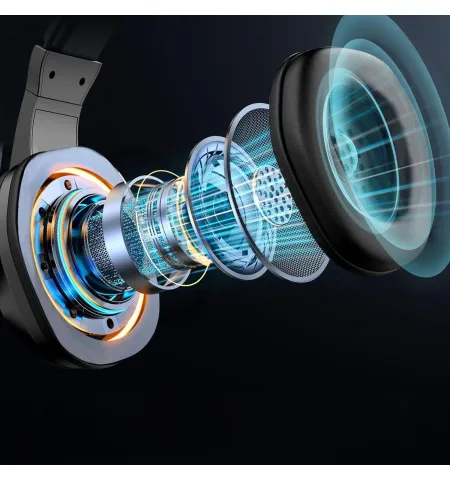 H21 Wired Gaming Headset With RGB Light & Noise Canceling Mic