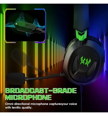 G3100 Wired Gaming Headphone With Mic & Memory Foam Cushions 3.5mm for PS5, Laptop & Mobile