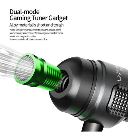 Plextone G23 Super Bass Dual Variable Sound Cell For Replace Gaming Earphone With Mic