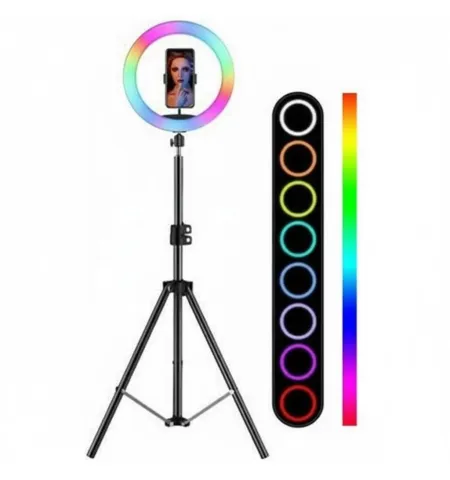 MJ33 RGB 33cm Professional LED Ring Light With Tripod & Phone Holder