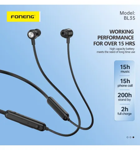 FONENG BL35 Sports Neckband Bluetooth Earphone