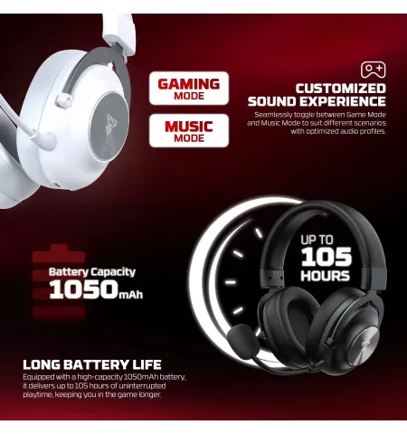 Fantech Stellar WHG05 Tri-Mode Wireless Gaming Headset
