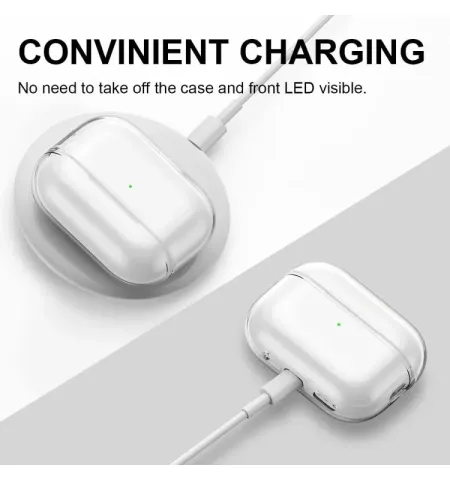 Airpods Pro 2nd Generation Transparent Cover Case With Hand Strap Lanyard